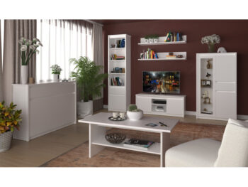 Jednodverový regál so zásuvkou Erodin 1D1S v elegantnej bielej farbe je ideálnym riešením pre tých, ktorí hľadajú praktický a moderný nábytok do svojho interiéru. Tento regál od značky KONDELA ponúka kombináciu úložného priestoru s jednou dvierkou a jednou zásuvkou, čo umožňuje…