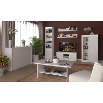 TV stolík Erodin 2D/125 v elegantnej bielej farbe je ideálnym riešením pre moderné interiéry. Tento kus nábytku od značky KONDELA ponúka nielen praktickosť, ale aj štýlový vzhľad, ktorý sa hodí do každej obývačky. S rozmermi 125,4 cm na šírku, 50 cm na výšku a 36,2 cm na…
