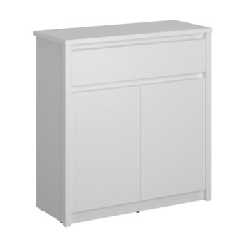 Komoda Erodin 2D1S v elegantnej bielej farbe je ideálnym riešením pre tých, ktorí hľadajú praktický a moderný nábytok do svojho interiéru. Táto komoda od značky KONDELA ponúka kombináciu funkčnosti a štýlu, ktorá sa hodí do rôznych priestorov vrátane kancelárií.