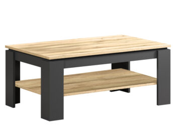 Konferenčný stolík Esena 110 v elegantnom prevedení grafit a dub evoke je ideálnym doplnkom pre moderné interiéry. Tento štýlový kus nábytku od značky KONDELA sa vyznačuje hranatým tvarom, ktorý dodáva miestnosti sofistikovaný vzhľad. S rozmermi 110 cm na šírku, 65 cm na hĺbku…