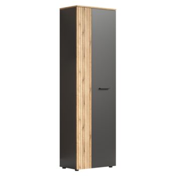 Dvojdverová šatníková skriňa Esena 2D/40 v elegantnom farebnom prevedení grafit a dub evoke je ideálnym riešením pre moderné interiéry. Táto skriňa, vyrobená z kvalitného laminovaného DTD materiálu, ponúka praktické úložné priestory s dvoma sekciami, ktoré sú vhodné na…