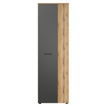 Dvojdverová šatníková skriňa Esena 2D/40 v elegantnom farebnom prevedení grafit a dub evoke je ideálnym riešením pre moderné interiéry. Táto skriňa, vyrobená z kvalitného laminovaného DTD materiálu, ponúka praktické úložné priestory s dvoma sekciami, ktoré sú vhodné na…