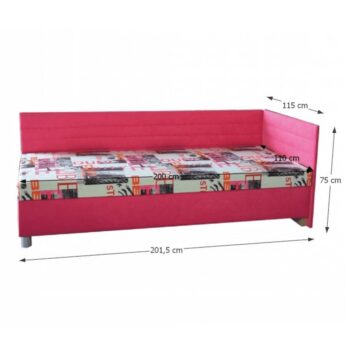 Čalúnená jednolôžková posteľ Etile 2 P v elegantnej ružovej farbe s moderným vzorom je ideálnym riešením pre tých, ktorí hľadajú štýlové a funkčné vybavenie do spálne. Táto posteľ od renomovanej značky KONDELA ponúka nielen komfortný priestor na spanie, ale aj praktický…