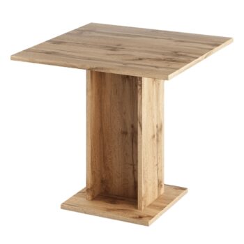 Jedálenský stôl Eugo s rozmermi 79x79 cm v elegantnom prevedení dub wotan je ideálnym riešením pre moderné interiéry. Tento stôl od značky KONDELA ponúka praktickosť a štýlový dizajn, ktorý sa hodí do každej kuchyne či jedálne.