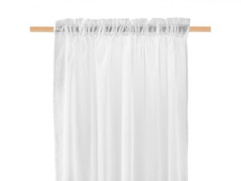 Elegantná biela záclona na okná 280 cm
