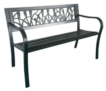 Elegantná záhradná lavička 125 x 53 x 77 cm