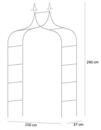Elegantná záhradná pergola