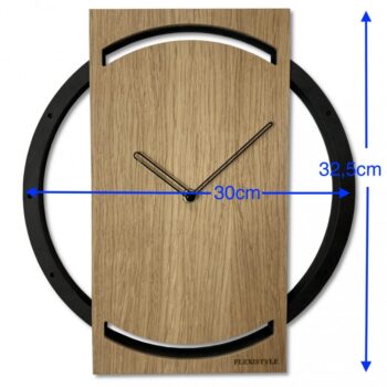 Elegantné hodiny na stenu WOOD OAK 2