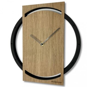 Elegantné hodiny na stenu WOOD OAK 2
