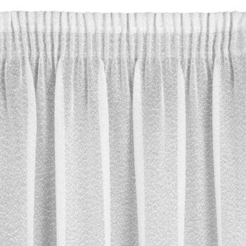 Elegantné závesy RAIN v bielej farbe so zavesením na riasiacu pásku 140 x 270 cm
