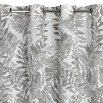 Elegantné závesy na kruhy so vzorom lístia 140 x 250 cm Šírka: 140 cm | Dĺžka: 250 cm