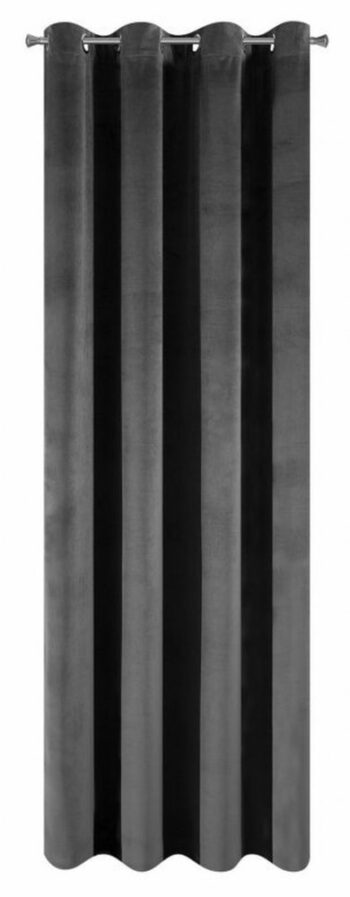 Elegantný čierný záves 140 x 250 cm Dĺžka: 250 cm