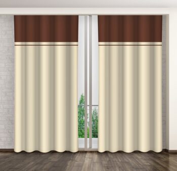 Elegantný krémový záves Dĺžka: 270 cm
