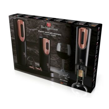 Elektrické otvárače vína darčekový set 6 ks Berlingerhaus Black Rose Collection BH-9134