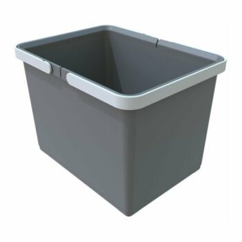 Elletipi Plastový kôš s rukoväťami 12 l, sivá , 12 l