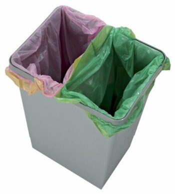 Elletipi Plastový kôš s rukoväťami 15 l, sivá , 15 l