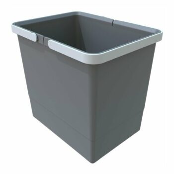 Elletipi Plastový kôš s rukoväťami 15 l, sivá , 15 l