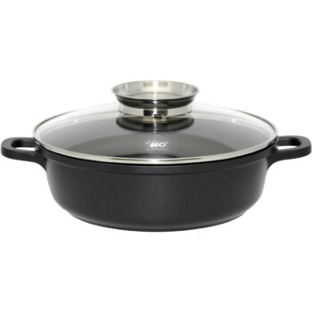 Elo 19628 Pekáč so skleneným poklopom aaromatickou rukoväťou Alucast 28 cm, 28 cm