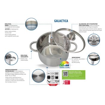 Elo 22005 Basic 5-dielna sada nerezových hrncovGalactica