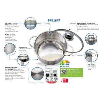 Elo 22116 Basic Hrniec nehrdz. Brillant 16 cm, 1,3 l, 1,3 l