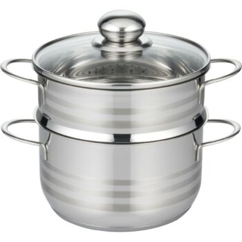 Elo 22718 Základný parný hrniec z nehrdzavejúcejocele Brillant 18 cm, 1,6/2,4 l, 18 cm