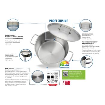 Elo 24228 Nehrdzavejúci hrniec Profi Cuisine 28 cm, 9 l, 9 l