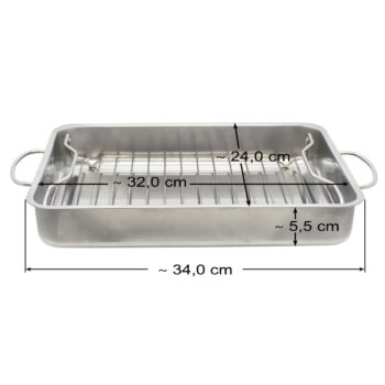 Elo 53434 Basic Nerezový pekáč s grilovacím roštom34 x 24 x 5,5 cm