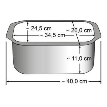 Elo 82840 Basic Pekáč so sklenenou pokrievkou a aróma úchytom Raffinesse 40 x 26 cm
