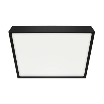 Emithor Stropné LED svietidlo LENYS III. 27025, 19 x 19 cm, 18W, IP20/IP44, čierna, 19 x 19 cm
