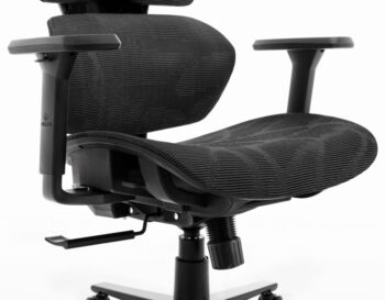 Ergonomická textilná otočná kancelárska stolička - HC-1010 Black