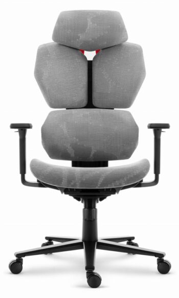 Ergonomická textilná otočná kancelárska stolička - HC-1010 Grey