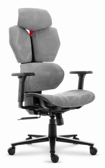 Ergonomická textilná otočná kancelárska stolička - HC-1010 Grey