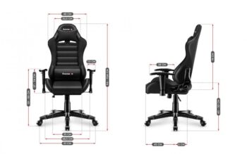 Ergonomické čierne herné kreslo pre teenegerov