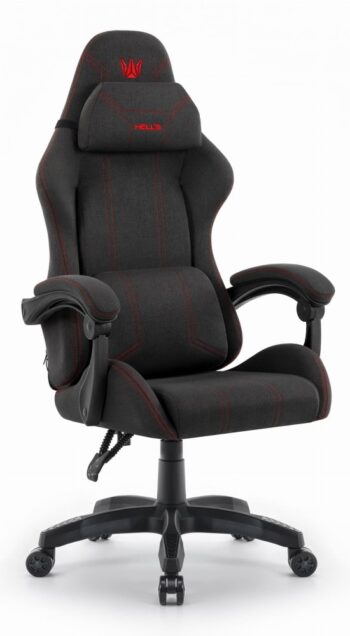 Ergonomické látkové herné kreslo HC-1014 červená