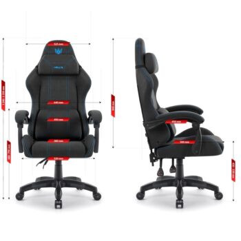 Ergonomické látkové herné kreslo HC-1014 modrá
