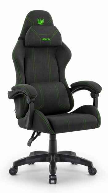 Ergonomické látkové herné kreslo HC-1014 zelená