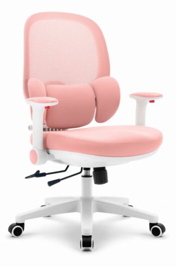 Ergonomické ružové detské kreslo HC-999 - látkové
