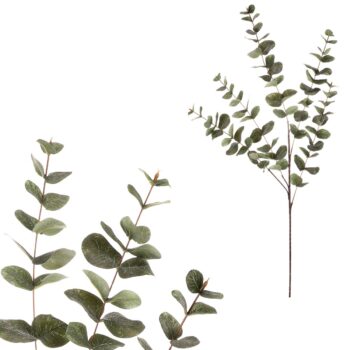 Eukalyptus - umělá větev, velké listy, 100 cm,zelená