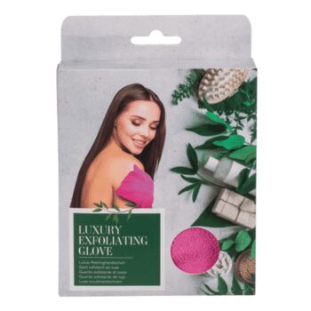 Exfoliačná peelingová rukavice Luxury, ružová
