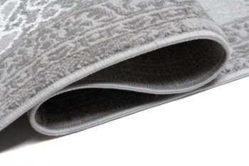 Exkluzívny bielo-sivý dizajnový interiérový koberec so vzorom Šírka: 160 cm | Dĺžka: 230 cm