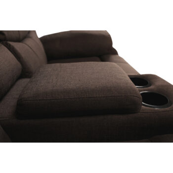 KONDELA Fabron 2 New sedacia súprava 3+2+1 hnedá – Obrázok 8