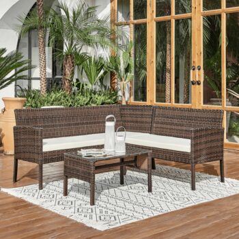 Predstavujeme vám záhradný nábytok z umelého ratanu Fariel v elegantnej kombinácii hnedej a béžovej farby. Tento moderný set je ideálnym riešením pre vašu záhradu, terasu alebo balkón, kde vytvorí príjemné miesto na relaxáciu a stretnutia s rodinou či priateľmi.