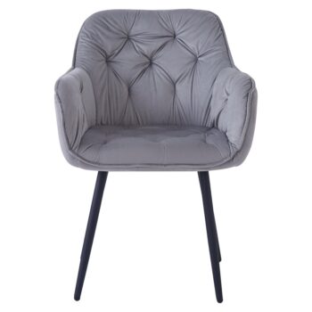 Kreslo FEDRIS NEW Vám zaručene zabezpečí dokonalý komfort a relax po akom túžite. Rozmery kresla sú (ŠxHxV): 61,5x59,5x80 cm výška sedu je 47,5 cm a hĺbka sedu je 45 cm. Čalúnené je na dotyk príjemnou, zamatovou svetlosivou Velvet látkou. O stabilitu sa starajú…