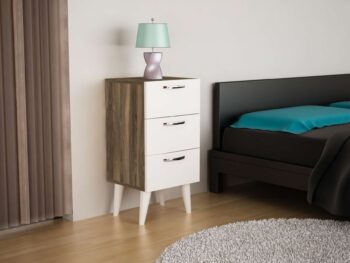 FELLINY 3D - Elegantná úzka komoda pre váš interiérPotrebujete komodu, ktorá sa hodí ako do spálne, tak do obývacej izby? Zoznámte sa s FELLINY 3D, štýlovou a praktickou komodou, ktorá splní všetky vaše očakávania.Typ tovaru: KomodaVhodné do miestnosti: Spálňa a obývacia izbaMateriál: LTDRozmer: 40 x 80 x 37.1 cmFarba: Biela + orechVybavenie: 3 zásuvkyVzhľad: ÚzkaHrúbka materiálu: 18 mmDodatočné informácie: Dodávame v demonteKomoda FELLINY 3D je vyrobená z kvalitného LTD materiálu s hrúbkou 18 mm, čo zaisťuje jej dlhú životnosť a odolnosť. Elegantná kombinácia bielej farby a orecha prinesie do vášho interiéru moderný a štýlový vzhľad. S rozmermi 40 x 80 x 37.1 cm a tromi praktickými zásuvkami ponúka dostatok úložného priestoru, pričom jej úzky dizajn je ideálny pre menšie priestory.Táto komoda je ideálnou voľbou pre každého, kto hľadá spojenie funkčnosti a elegancie. Dodávame ju v demonte, takže si môžete užiť radosť z jej zostavenia.Objednajte si FELLINY 3D ešte dnes a obohaťte svoj domov o štýlový a praktický nábytok!