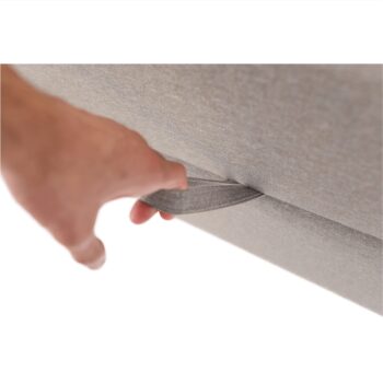 KONDELA Ferata TV Komfort 140 boxspringová manželská posteľ sivohnedá (taupe) – Obrázok 11