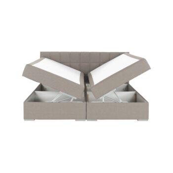 KONDELA Ferata TV Komfort 180 boxspringová manželská posteľ sivohnedá (taupe) - Image 11