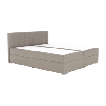 Boxspringová manželská posteľ Ferata TV Komfort 180 v elegantnej sivohnedej (taupe) farbe je ideálnym riešením pre moderné interiéry. Táto posteľ, značky KONDELA, ponúka nielen štýlový vzhľad, ale aj praktické funkcie, ktoré ocení každý dospelý užívateľ.