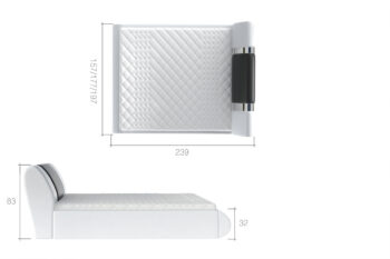 Čalúnená posteľ FERIE je dominantným prvkom vhodným do modernej spálne. Unikátne čelo postele s výnimočným prevedením zaujme na prvý pohľad. Kombinácia látky a lesklých pruhov zvýrazňuje celkový vzhľad. Oblúkové tvary dodávajú posteli ladnosť a eleganciu.Vďaka výklopnému systému roštu ponúka posteľ úložný priestor, ktorý oceníte v každej domácnosti. Mäkké časti postele sú vyrobené  z PUR peny T 2542 a čalúnené látkou Paros 05/Paros 06. Súčasťou postele je rošt, matrac je potrebné si doobjednať. Odporúčame rozmer 180 x 200 cm, resp. 2 ks s rozmerom 90 x 200 cm.Posteľ FERIE 180 patrí medzi manželské postele. Ponúka spaciu plochu 180 x 200 cm.  Výška sedenia bez matracu je 32 cm. Celkový rozmer postele (š/v/h): 197 x 239 x 83 cm.V našej ponuke nájdete túto posteľ vo viacerých farebných prevedeniach aj šírkach. Dodávame v demonte.