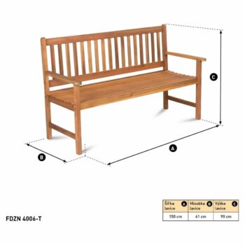 FIELDMANN FDZN 4006 záhradná lavica