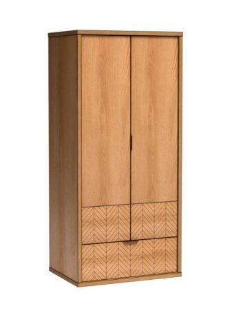 Sektor FINEST je v štýle modernej elegancie. Stane sa vynikajúcim výberom do vašej obývačky, jedálne či spálne. Charakteristickým znakom nábytku je jeho štýlové a elegantné zdobenie na prednej časti.Šatníková skriňa je vyrobená z kvalitných LTD dosiek. Sú nenáročné na údržbu. Hrany sú chránené ABS hranou. Zadná časť nábytku je z HDF dosky.Farebné prevedenie: dub karamel. Vo vnútri sú police a šatníková tyč. V spodnej časti je praktická zásuvka.Rozmery:šírka: 86,5 cmvýška: 178,4 cmhĺbka: 60,5 cmDodávame v demontovanom stave.